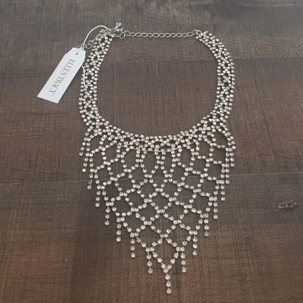 Ellen Tracy Rhinestone Necklace - Picture 2 of 3